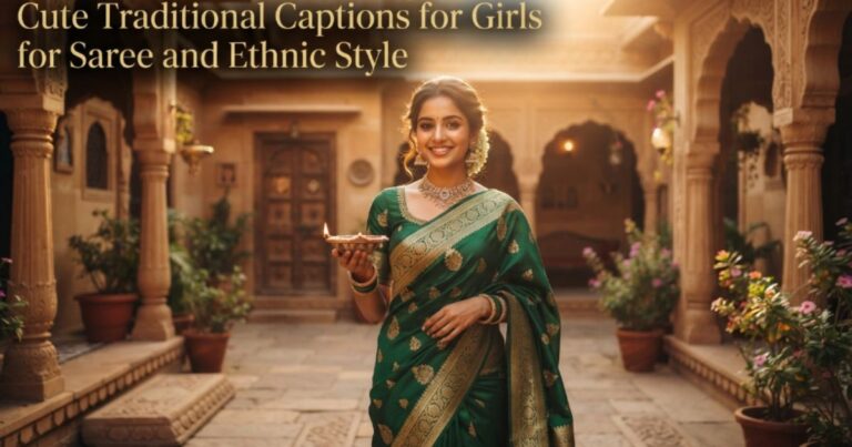 cute-traditional-captions-for-girls-for-saree-and-ethnic-style
