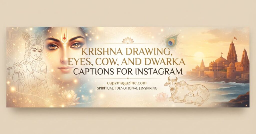 krishna-drawing-eyes-cow-and-dwarka-captions-for-instagram