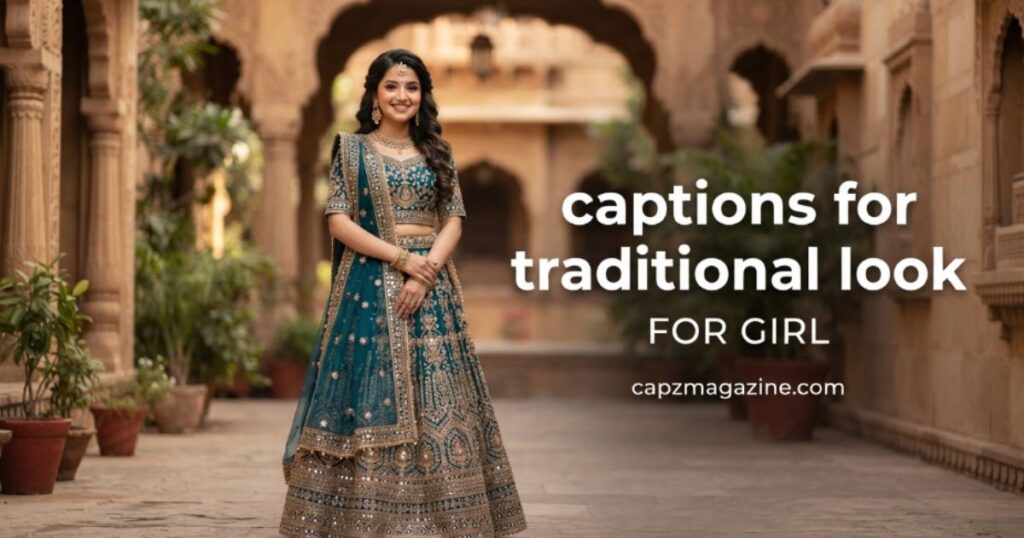 captions-for-traditional-look-for-girl