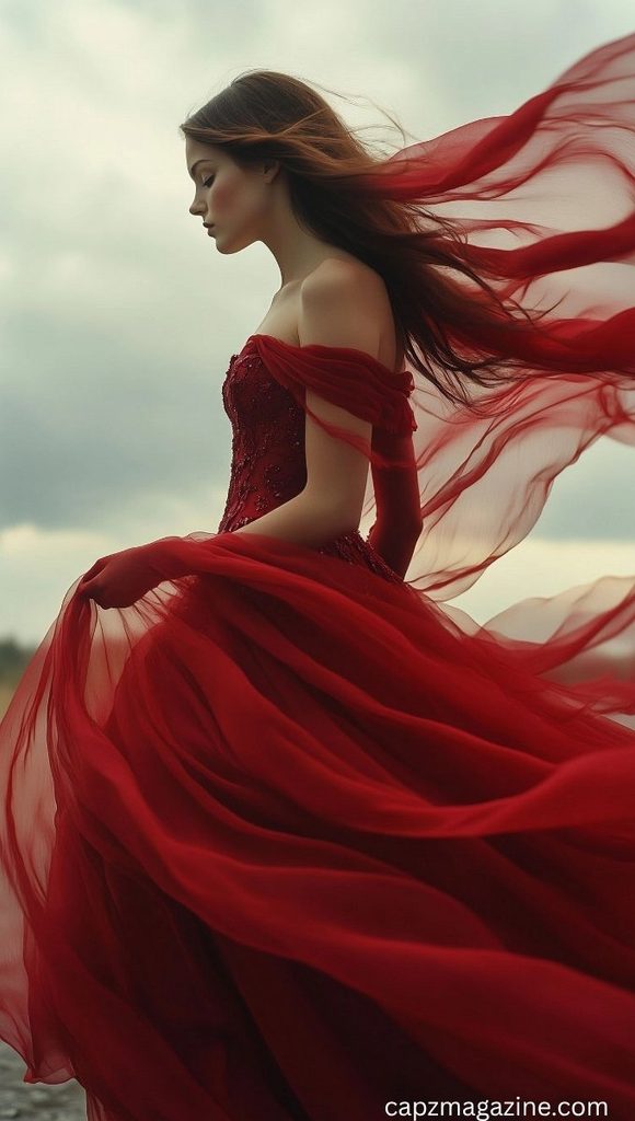Red Dress Captions for Instagram for Girl