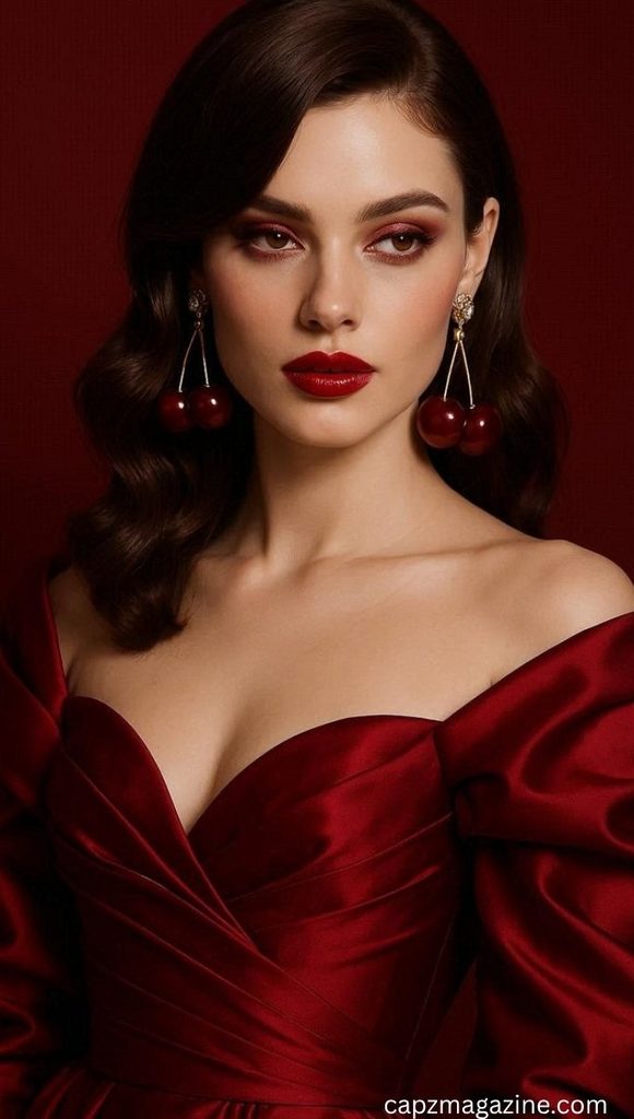 Red Dress + Red Lipstick Captions